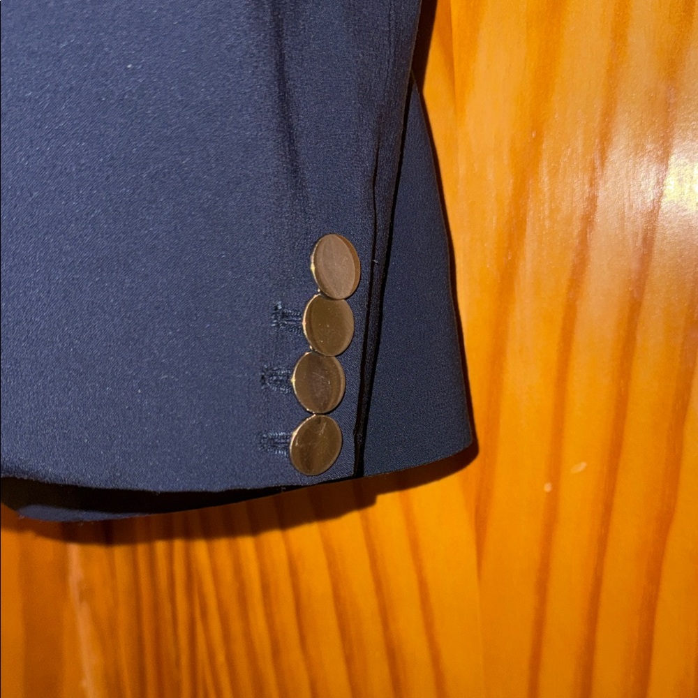Veronica Beard Navy Blue Single-Button Blazer Siz… - image 4
